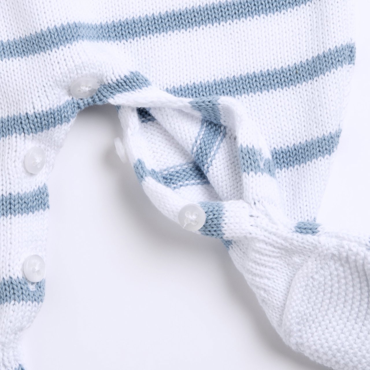 Tutina aperta interno gamba con l'azzurro - Chicco