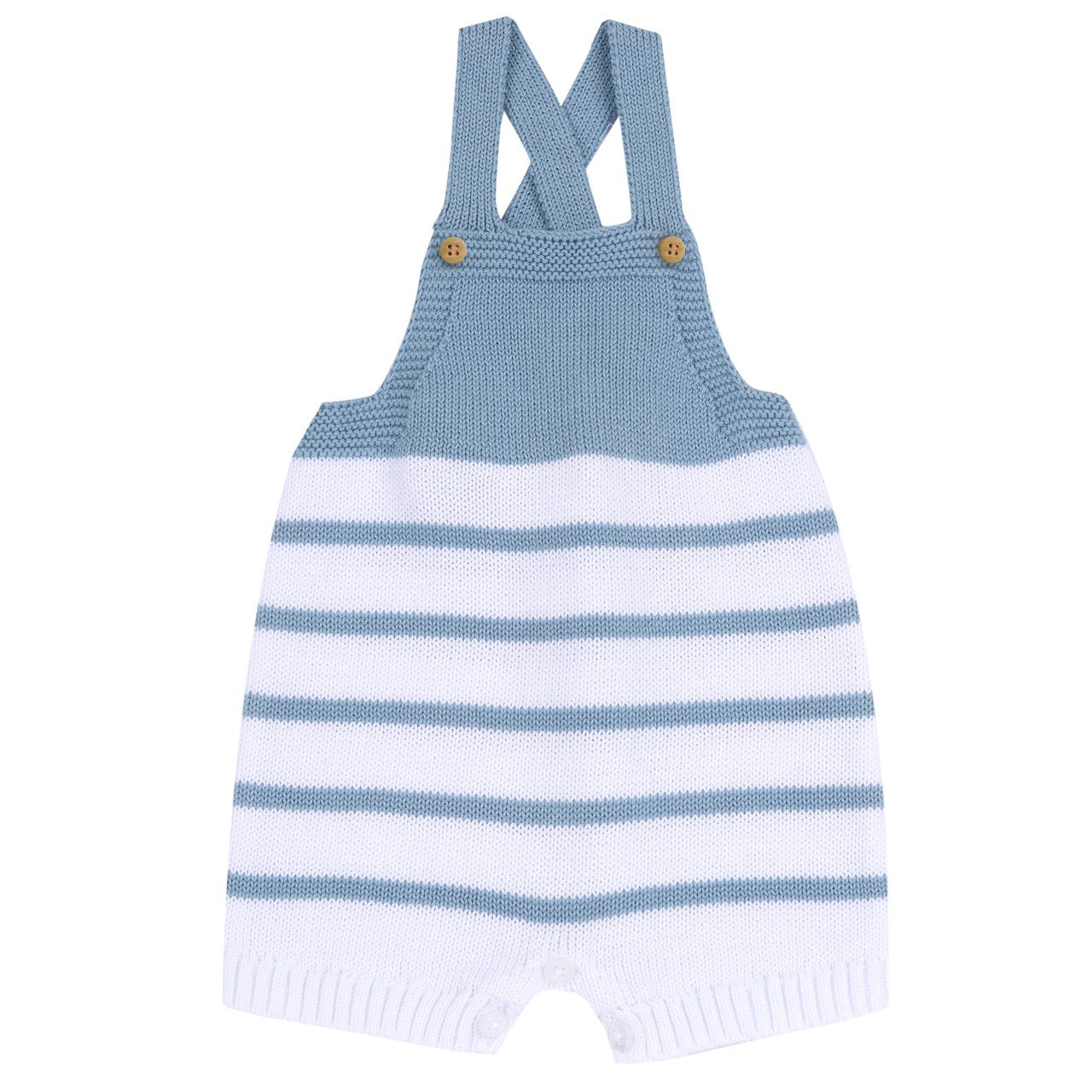 Set Body manica corta e Salopette corta con l'azzurro - Chicco
