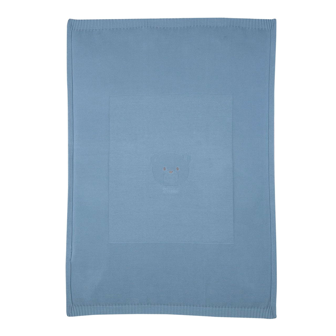 Coperta carrozzina in maglia con l'azzurro - Chicco