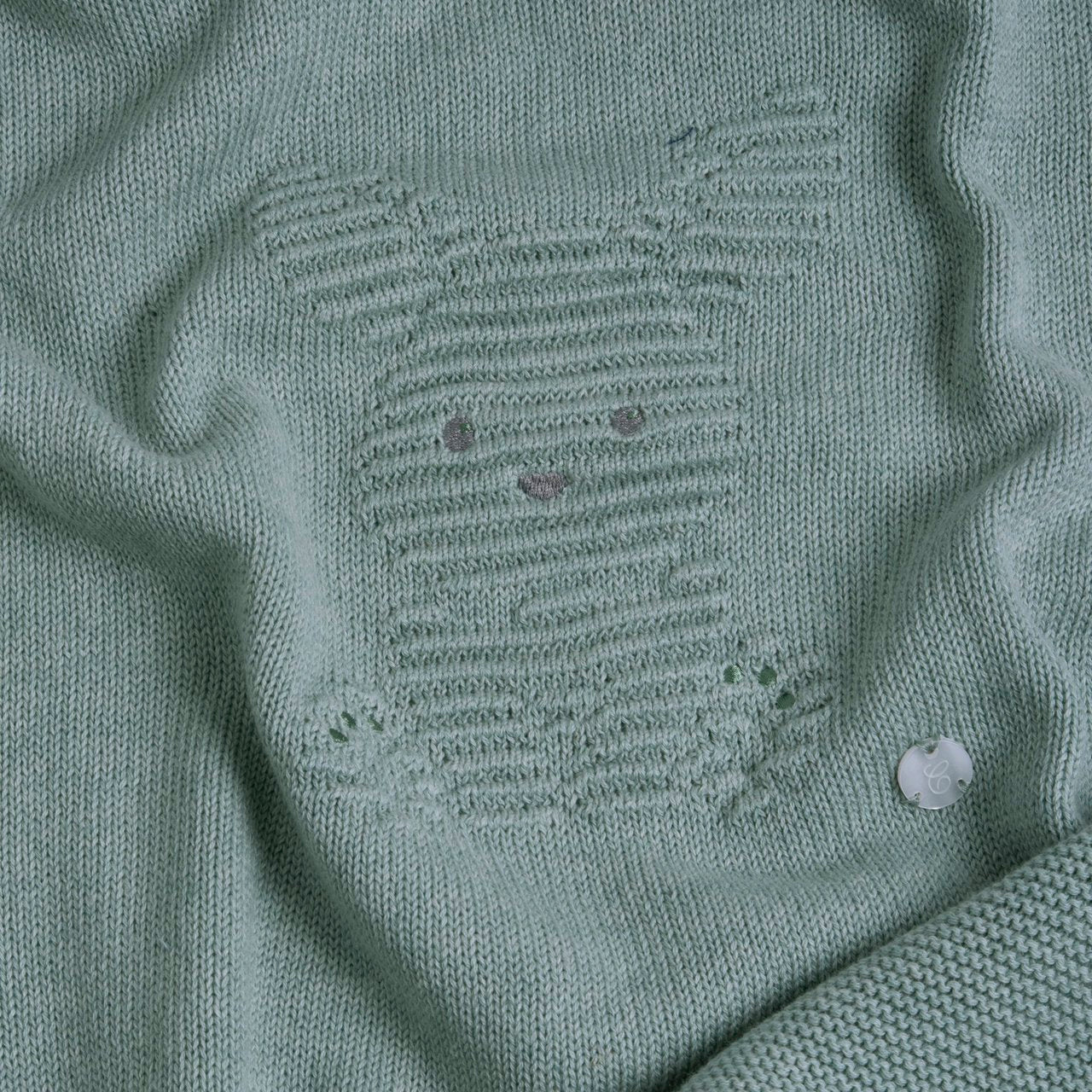 Coperta carrozzina in maglia verde - Chicco