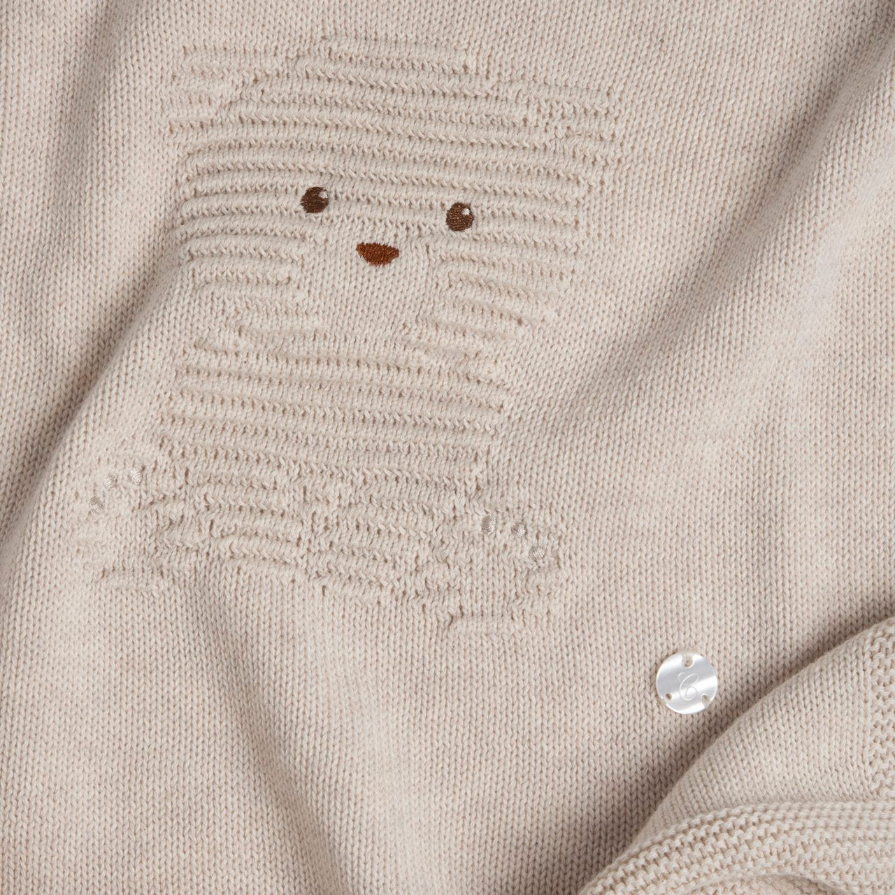 Coperta carrozzina in maglia beige - Chicco
