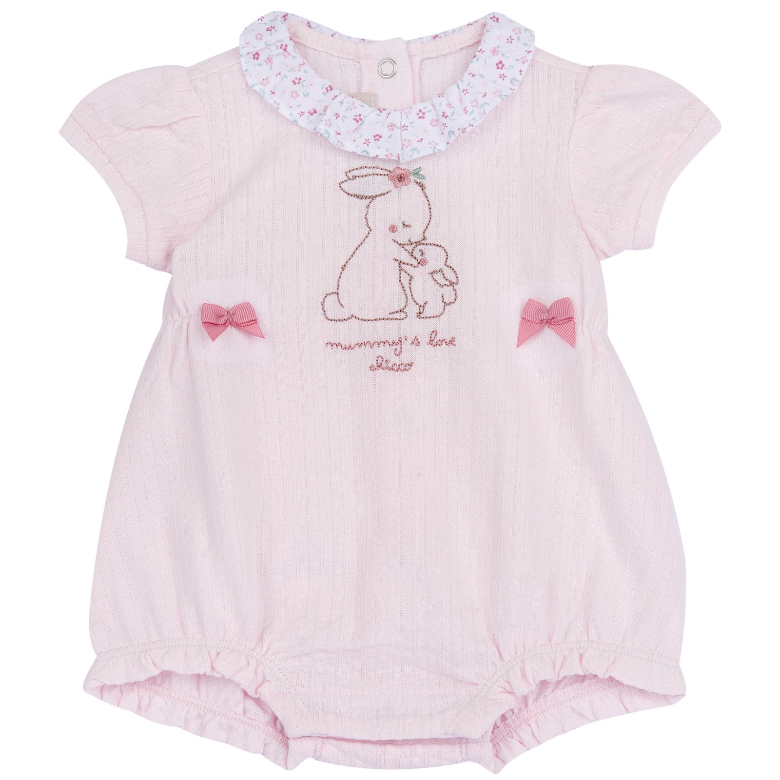 Pagliaccetto rosa con ricamo - Chicco