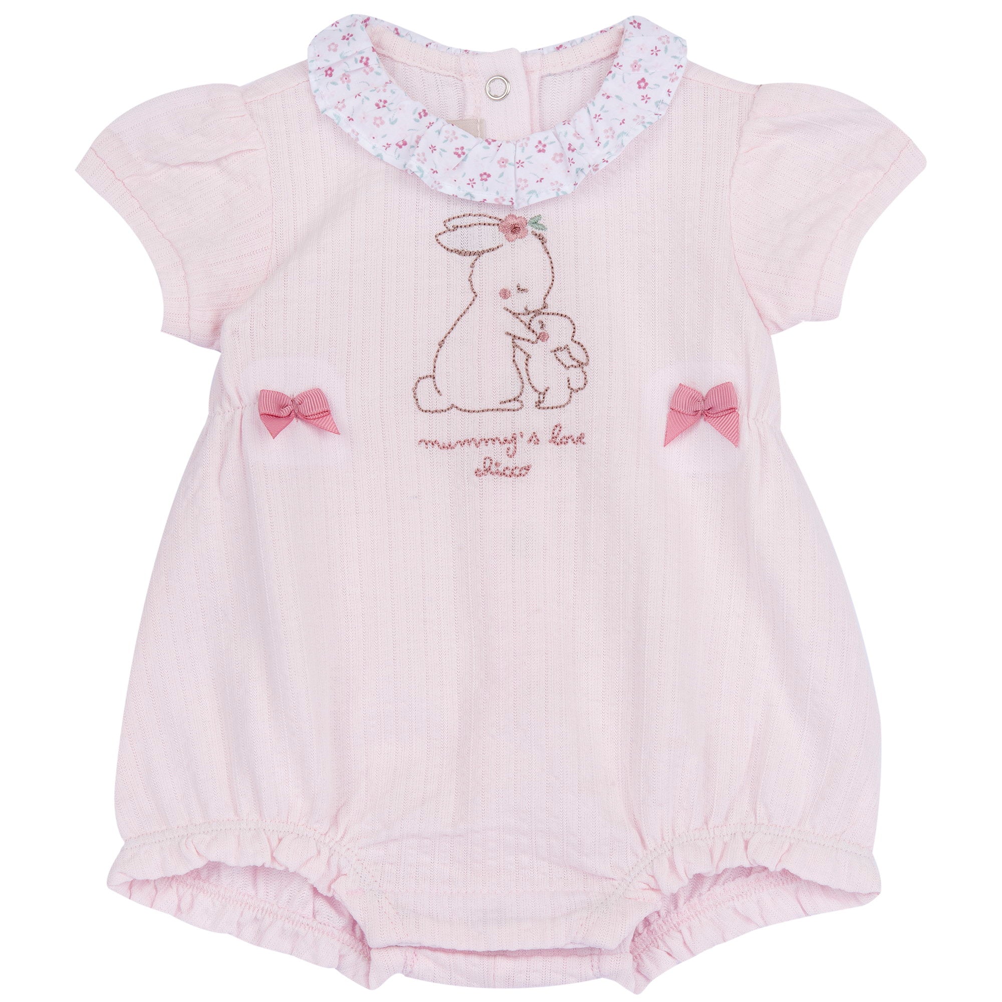 Pagliaccetto rosa con ricamo - Chicco