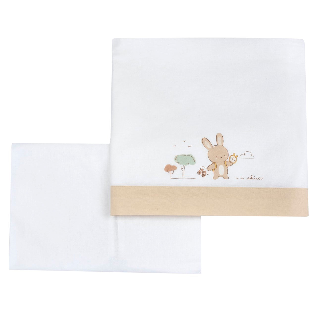 Set 2Pz Lenzuola con stampa coniglietto - Chicco