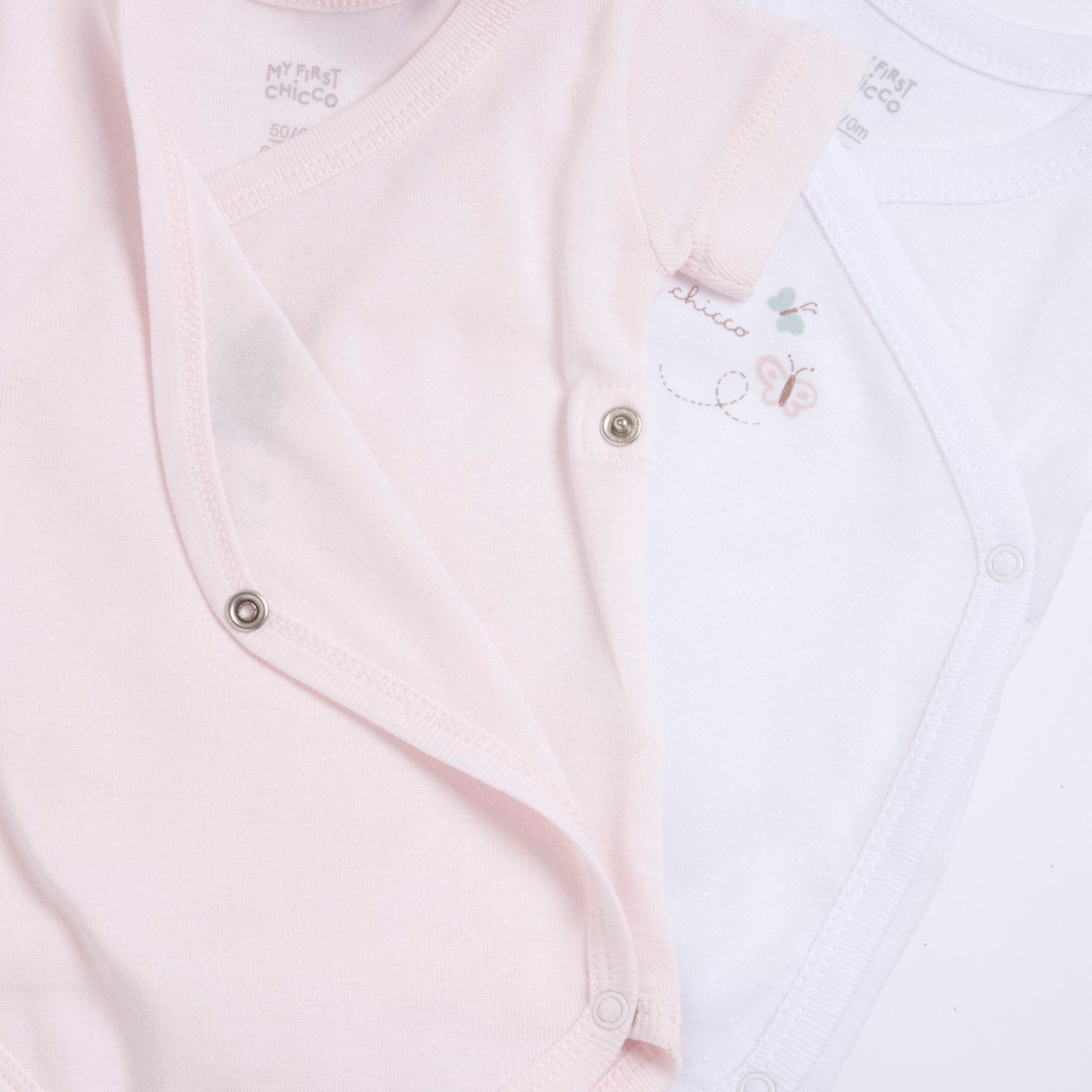 Set body intimo rosa e bianco - Chicco
