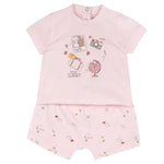 Completo maglietta e pantaloni corti rosa - Chicco