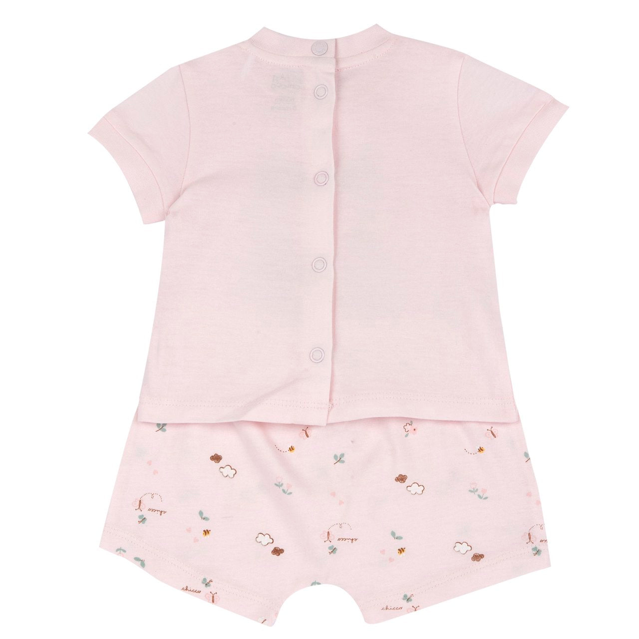 Completo maglietta e pantaloni corti rosa - Chicco