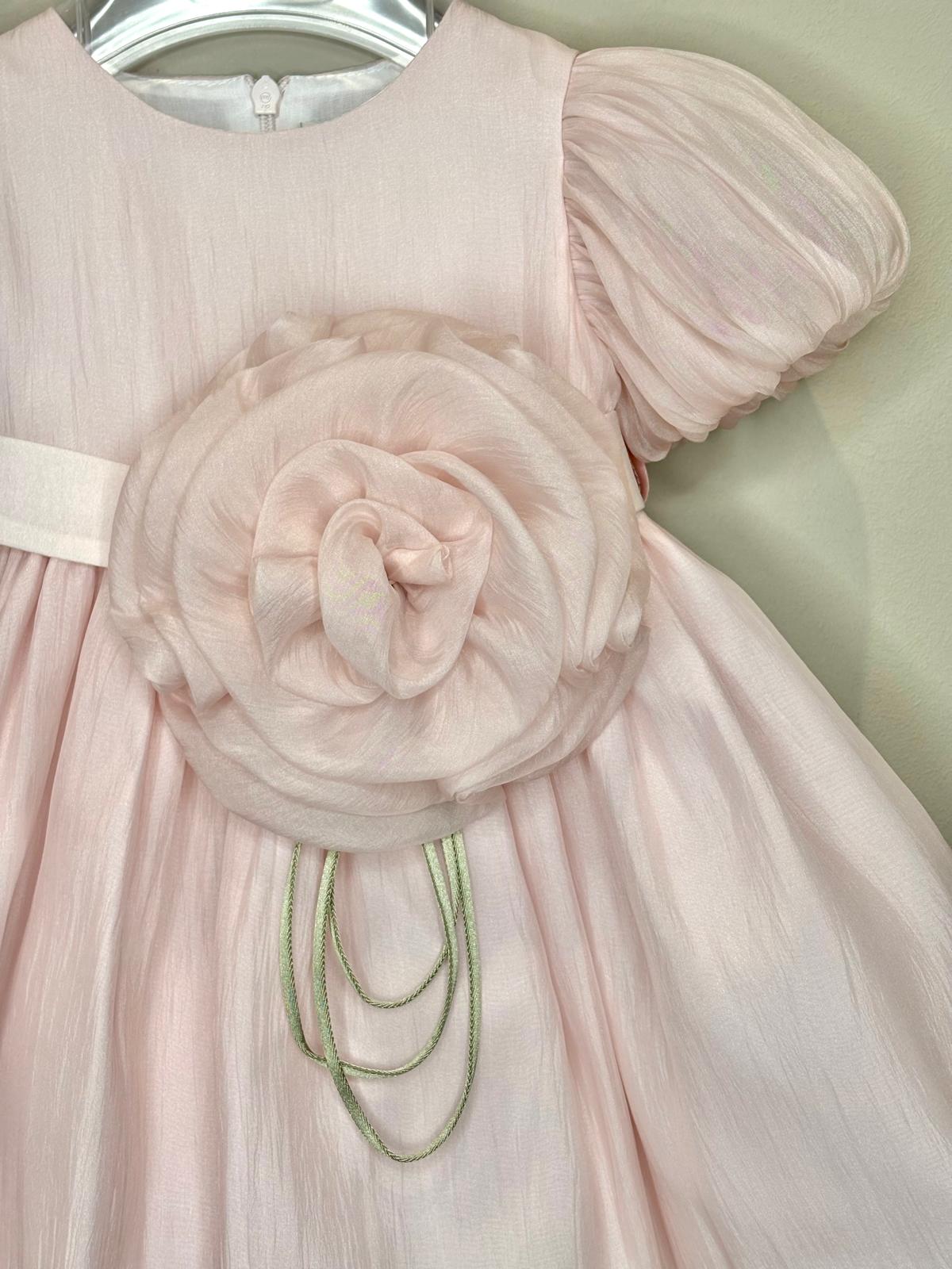Vestitino Cerimonia Rosa Manica Corta - Marlù