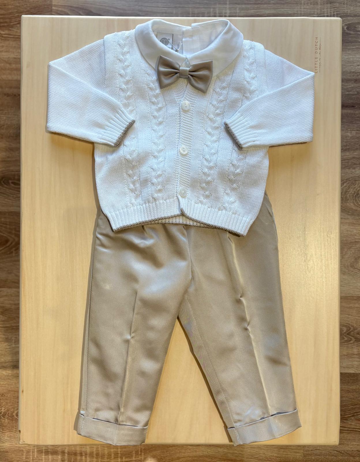 Completo Cerimonia Bianco Tortora - Marlù