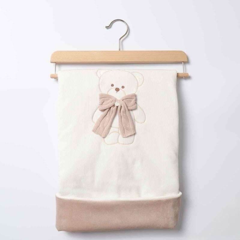 Coperta in Ciniglia Imbottita Vaniglia Orsetto - Marlù