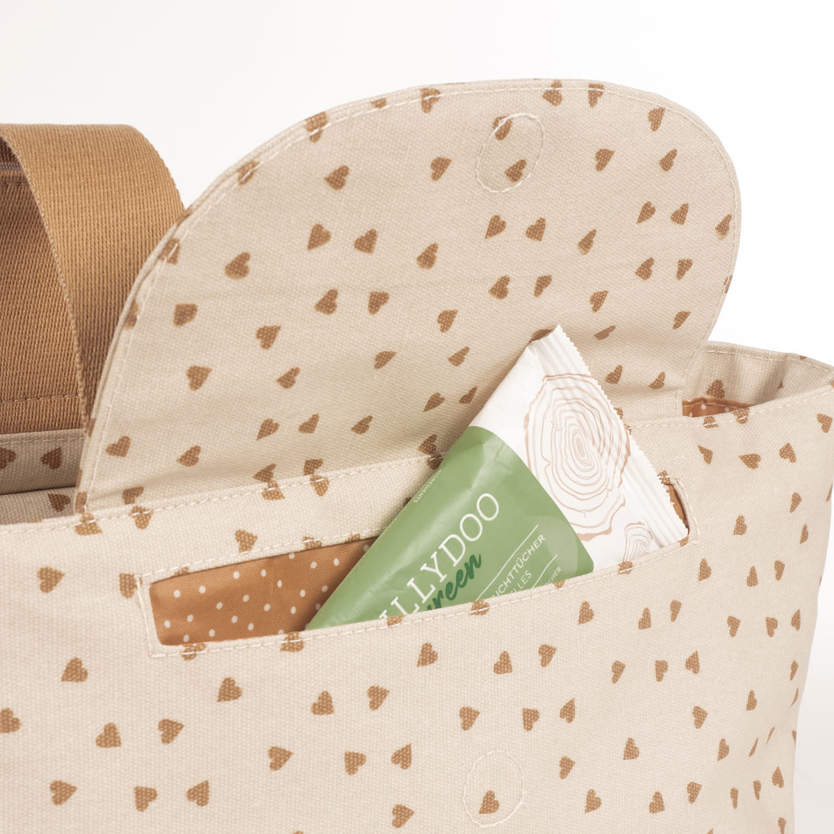 BORSA nascita ORGANIZZATRICE CUORI POPPY CANNELLA- walking mum