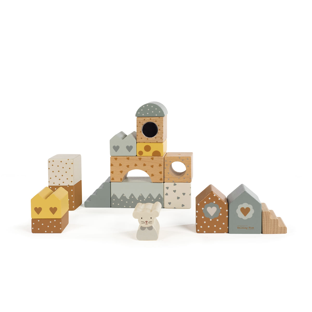 Blocchi di Costruzione in Legno Poppy - Walking Mum