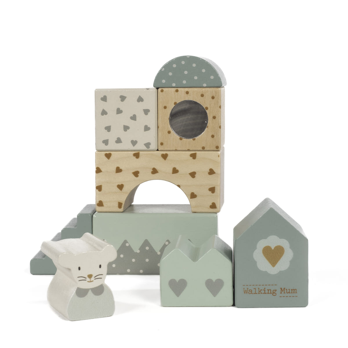Blocchi di Costruzione in Legno Poppy - Walking Mum