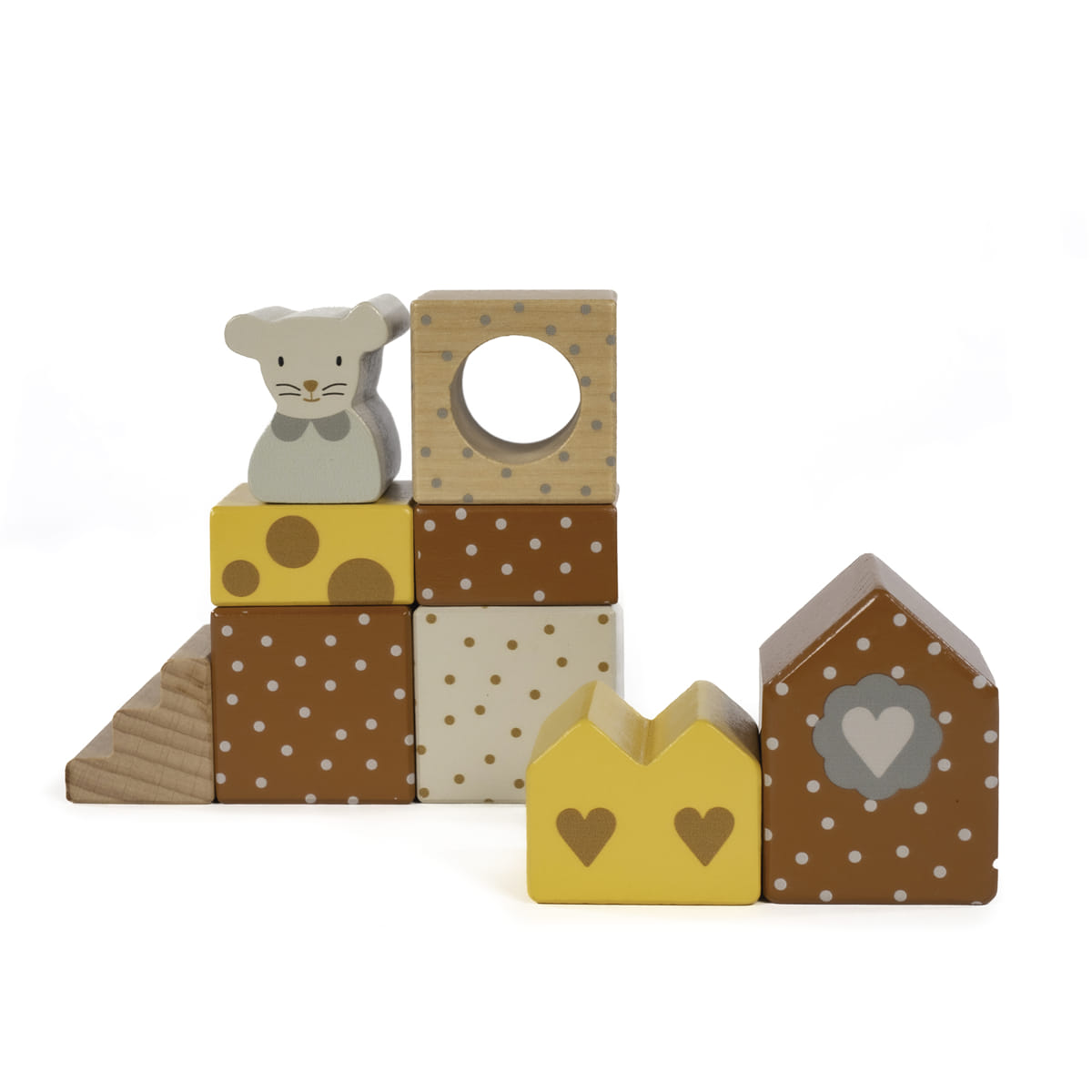 Blocchi di Costruzione in Legno Poppy - Walking Mum
