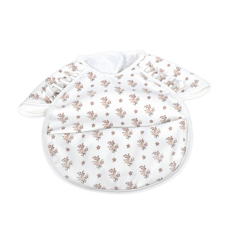 Bavaglino mezza manica botton flowers - Walking mum