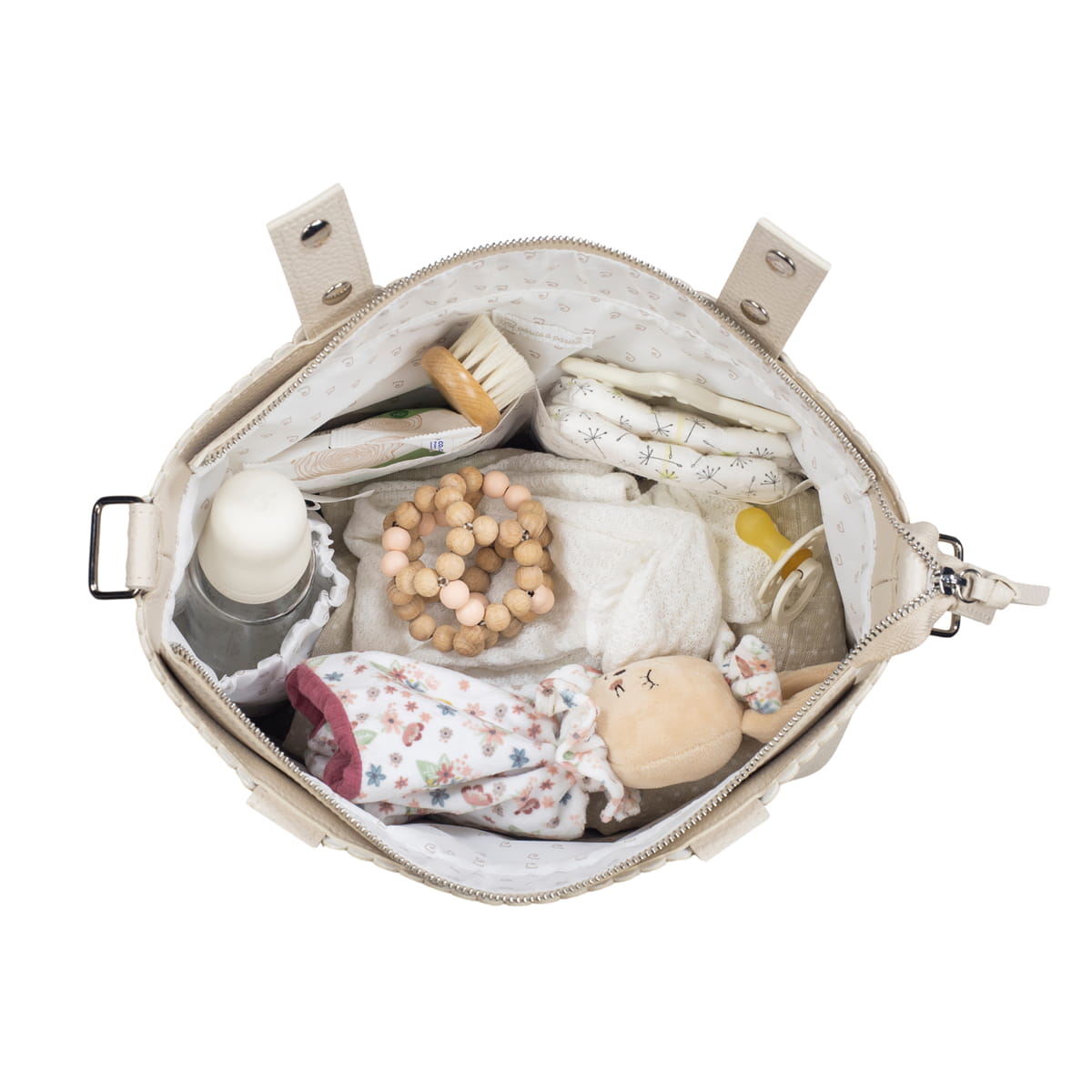 BORSA nascita CROSSBODY ICON crema - Pasito a pasito