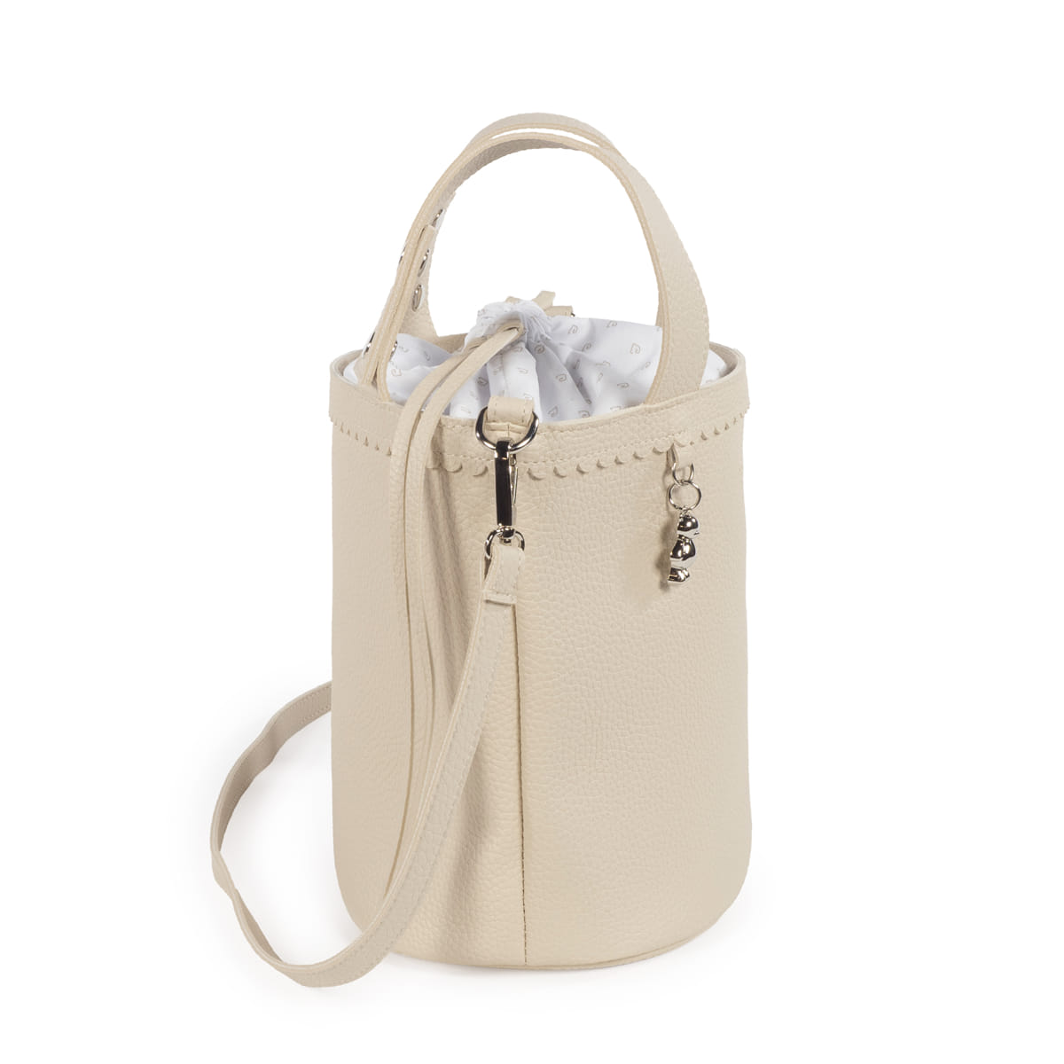 Borsa a secchiello Icon crema - Pasito a Pasito