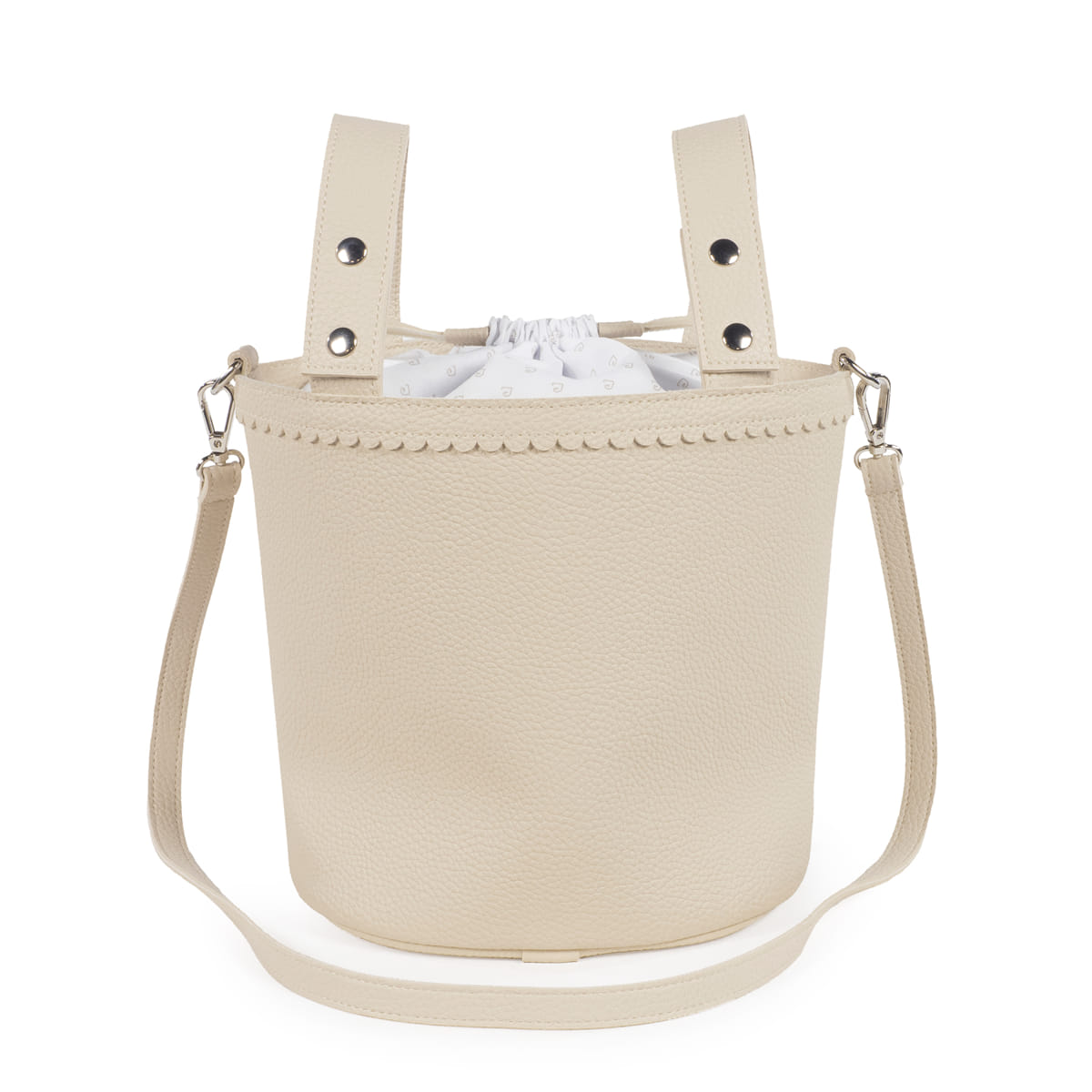 Borsa a secchiello Icon crema - Pasito a Pasito