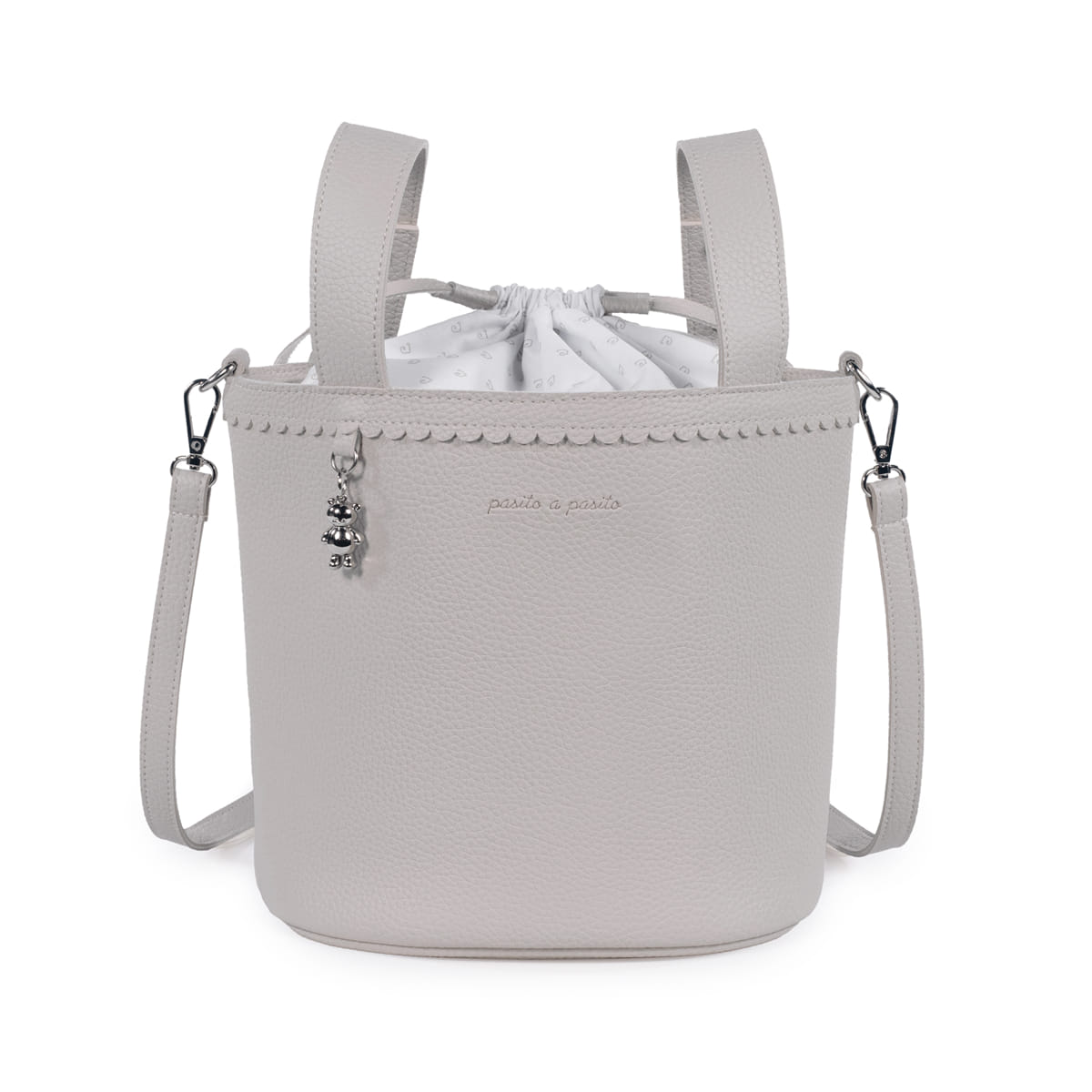 Borsa a secchiello Icon grigio - Pasito a Pasito
