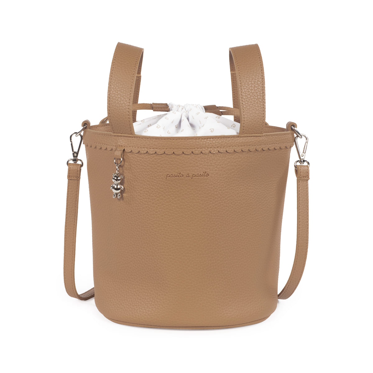 Borsa a secchiello Icon caramel - Pasito a Pasito