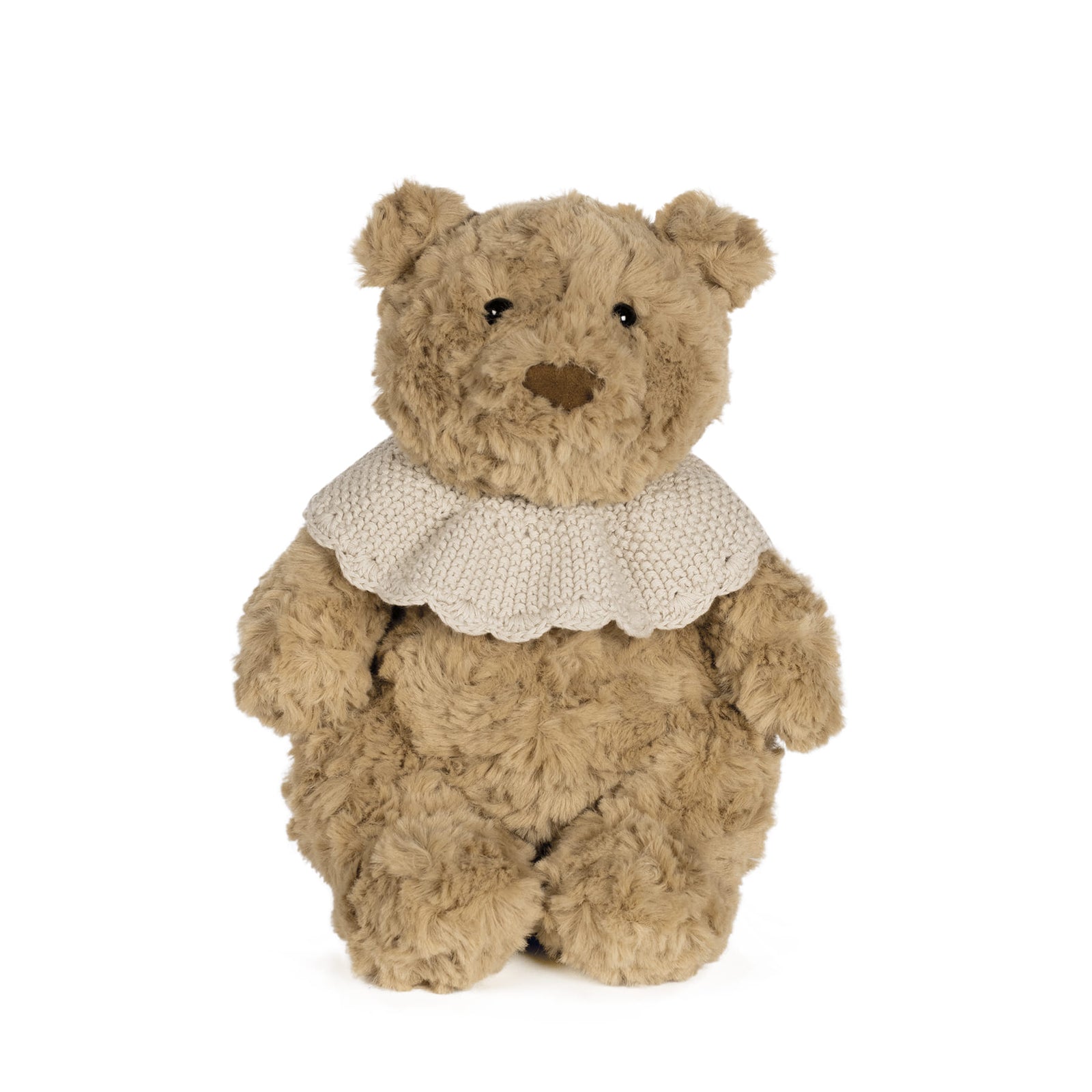 Orsacchiotto di peluche lavorato a maglia beige - Pasito a Pasito