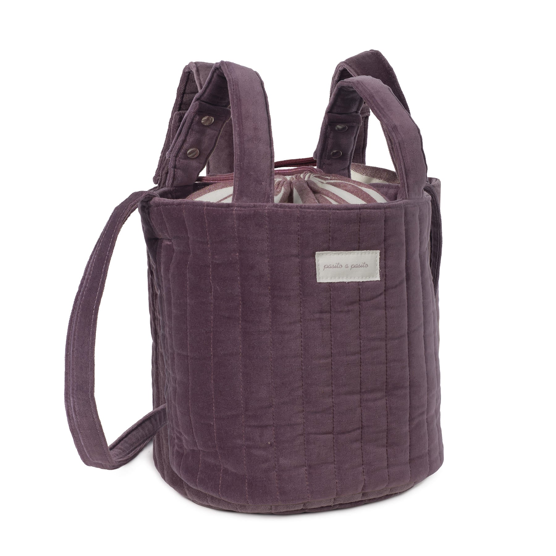 Bucket Bag Cherry Velvet - Pasito a Pasito