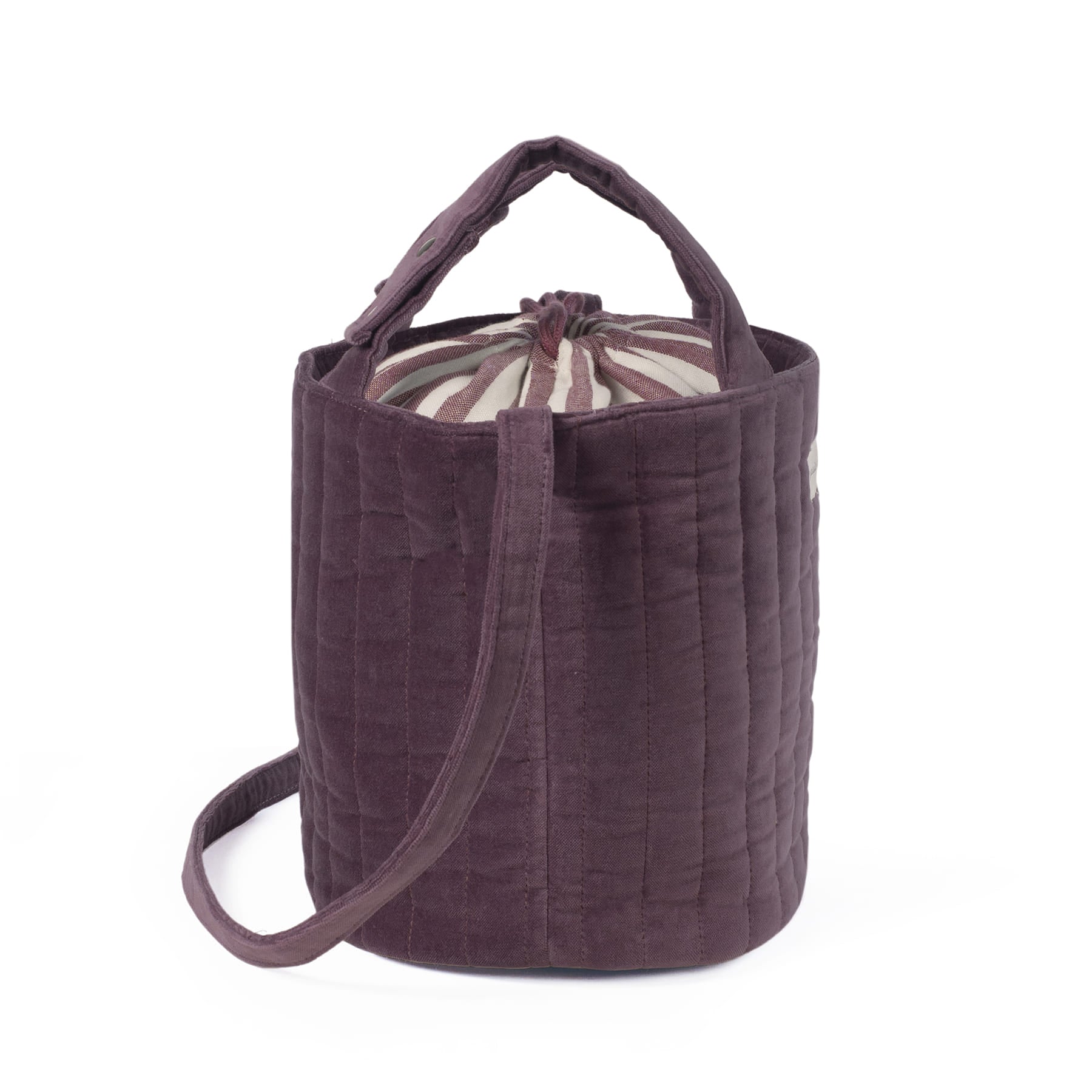 Bucket Bag Cherry Velvet - Pasito a Pasito