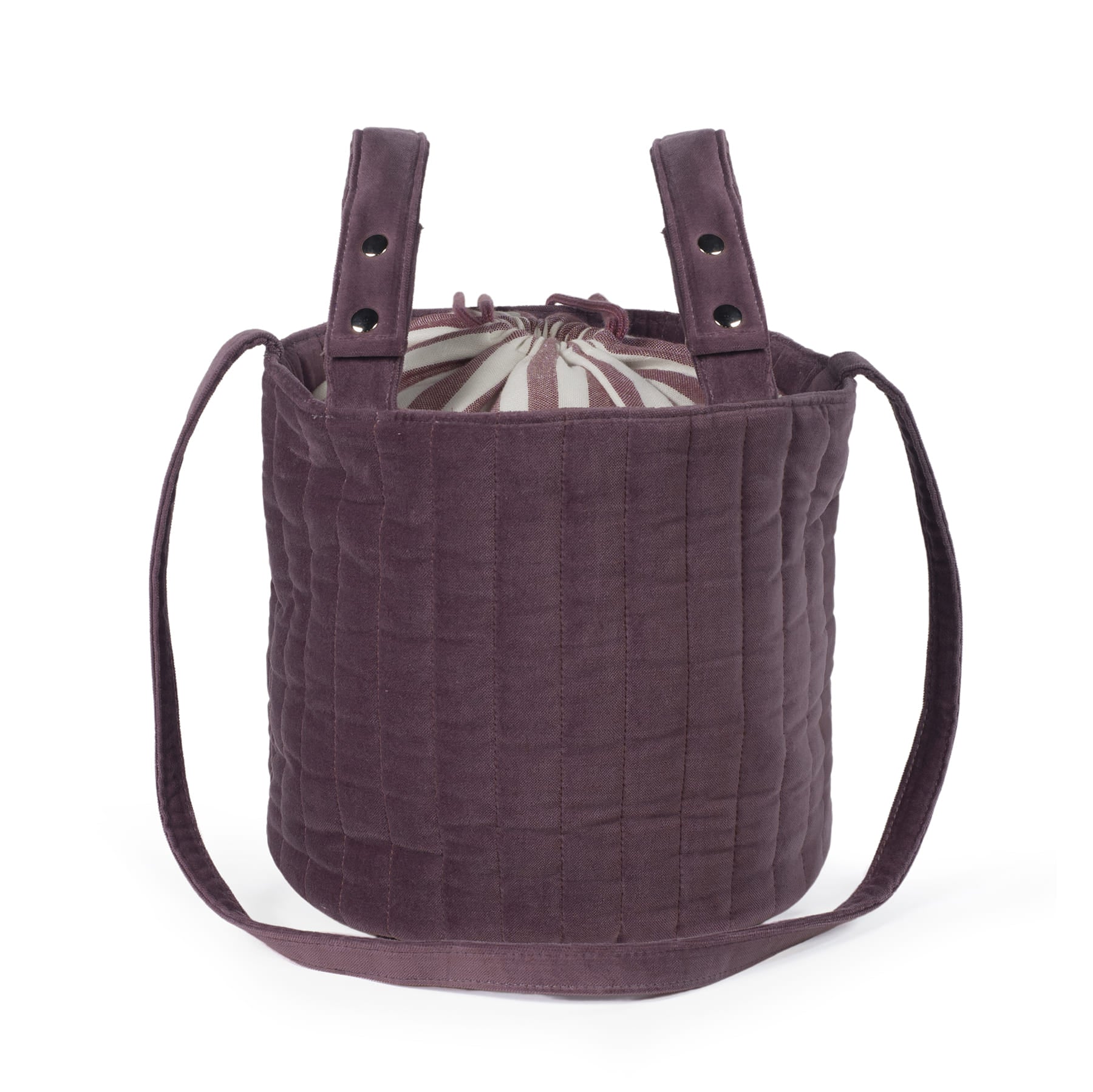 Bucket Bag Cherry Velvet - Pasito a Pasito