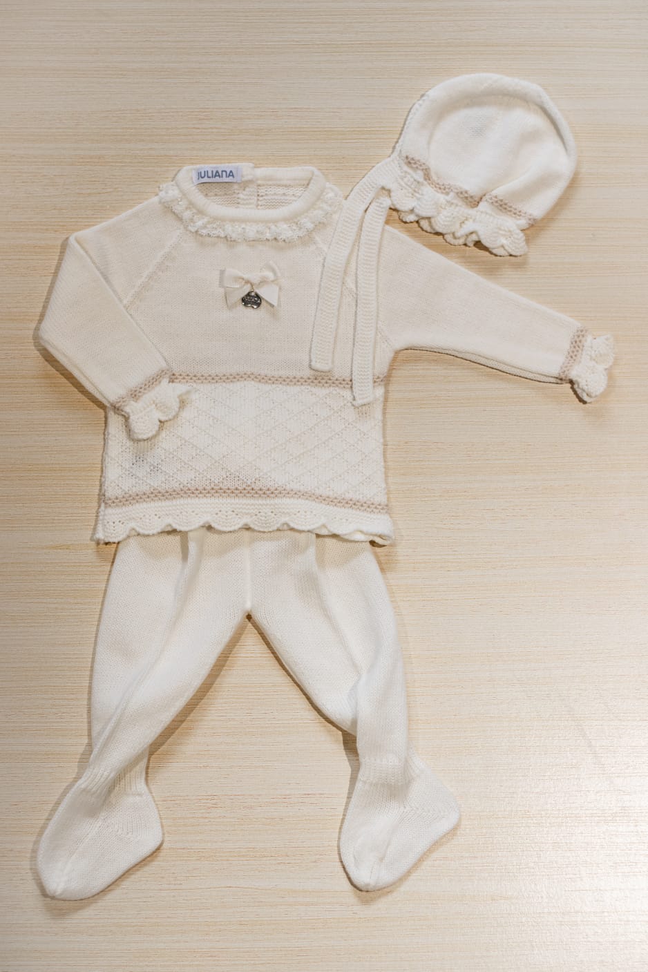 Completo 3 pezzi crema - Juliana