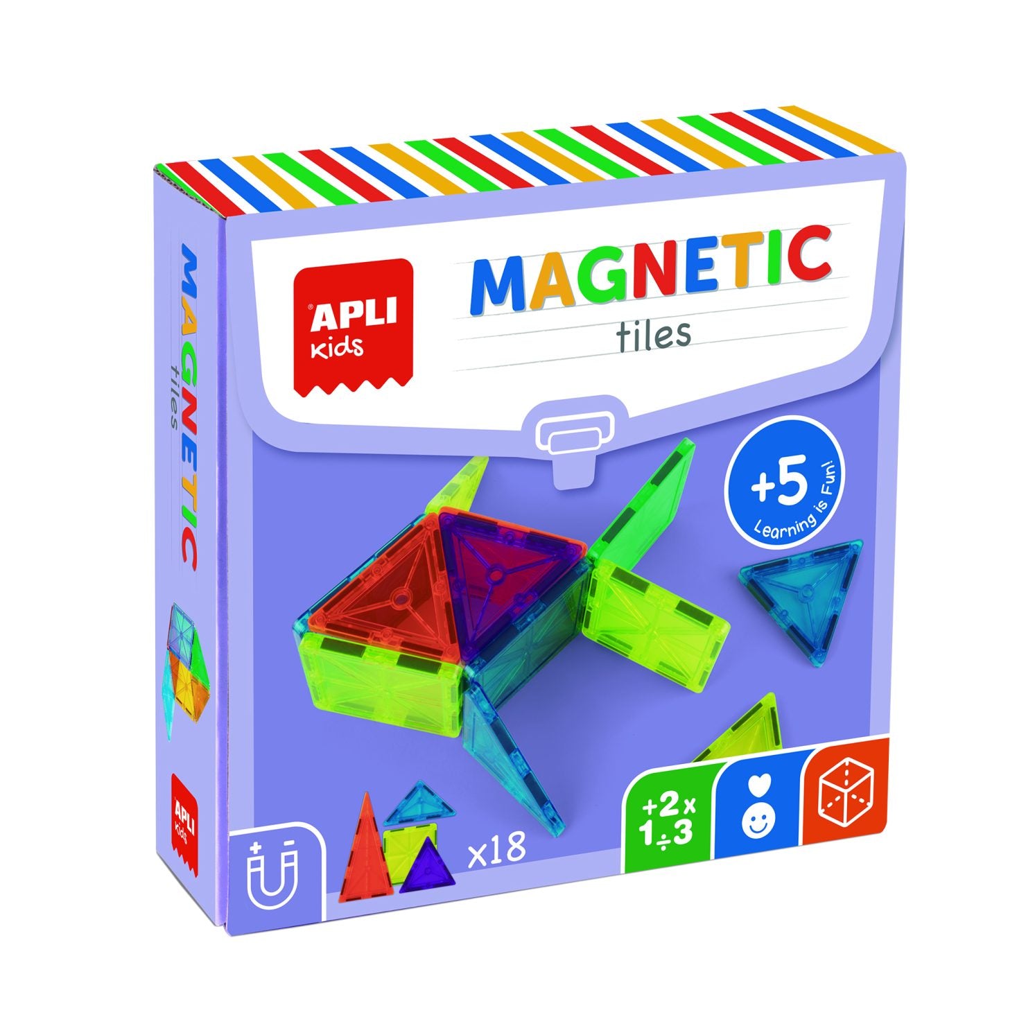 Tessere di Costruzione Magnetiche 3D - APLI Kids