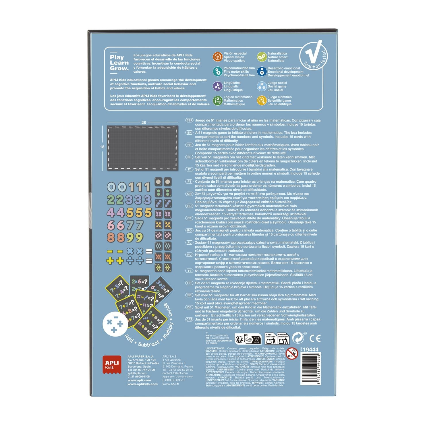 Numeri Magnetici e Operazioni Matematiche - APLI Kids