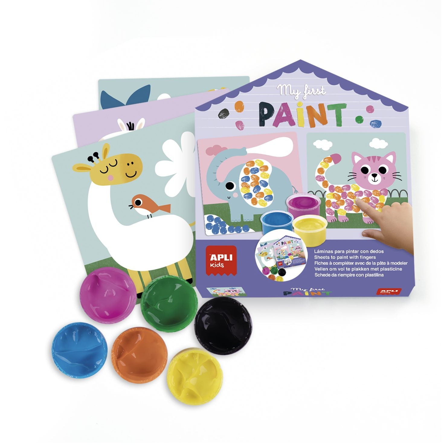 Kit Creativo "My First Paint" Pittura con le Dita - APLI Kids