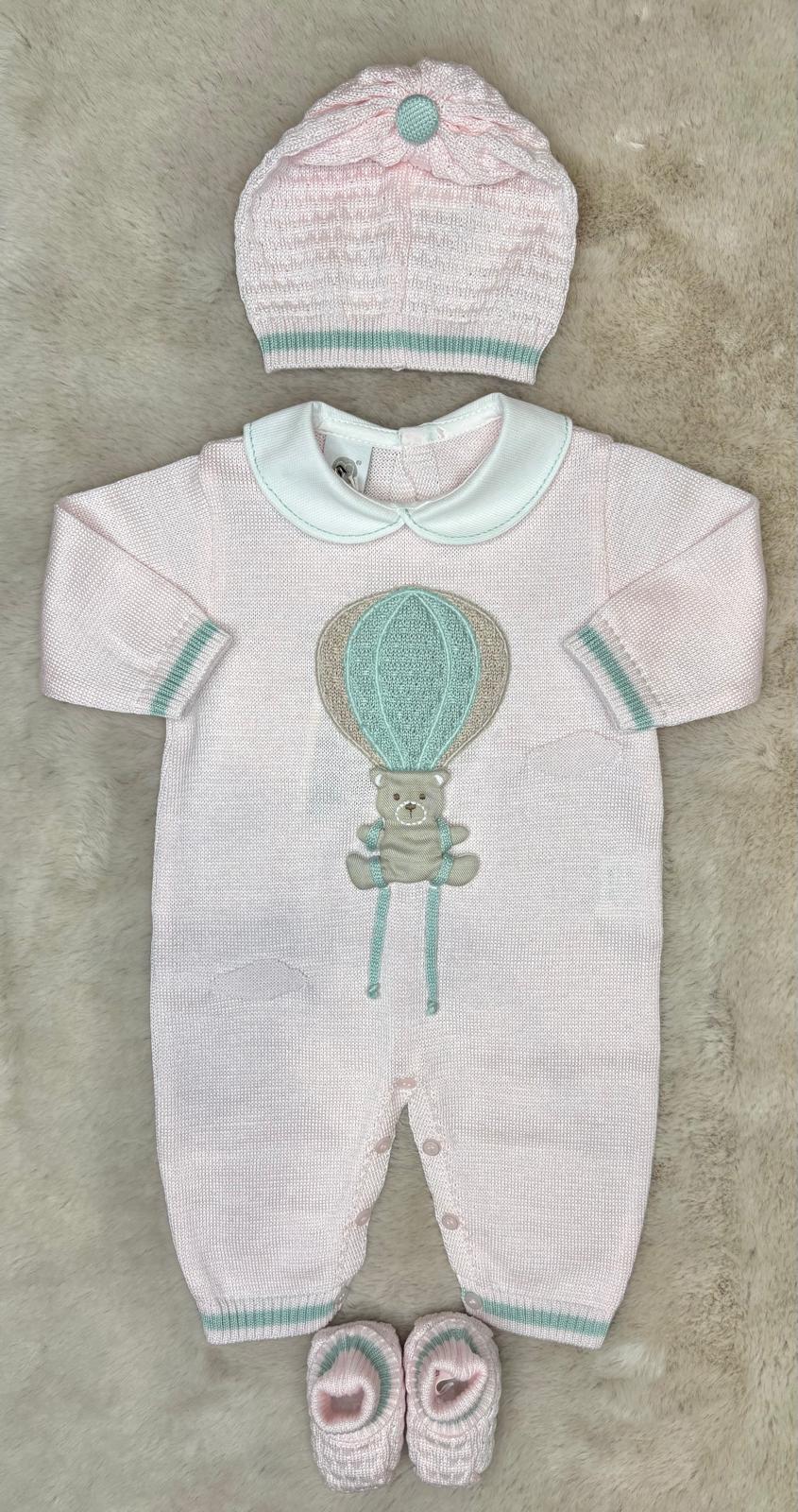 Completo 3Pz Tema "Mongolfiera" in filo - Marlù