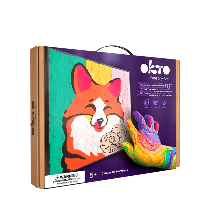 Set da colorare con argilla Volpe - Okto