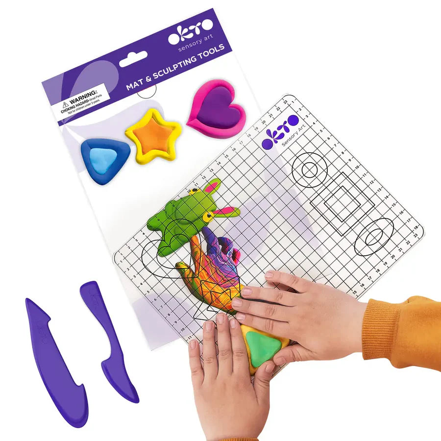 Kit di strumenti con tappetino e argilla - Okto