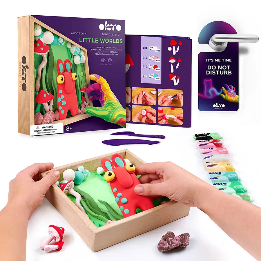Set fai da te Wood&Craft "Little Worlds" Mommy Troll - Okto
