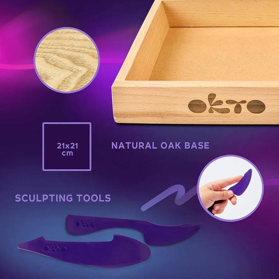 Set fai da te Wood&Craft "Little Worlds" Mommy Troll - Okto
