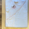 Accappatoio Spugna Orsetto Bianco e Rosa - Marlù