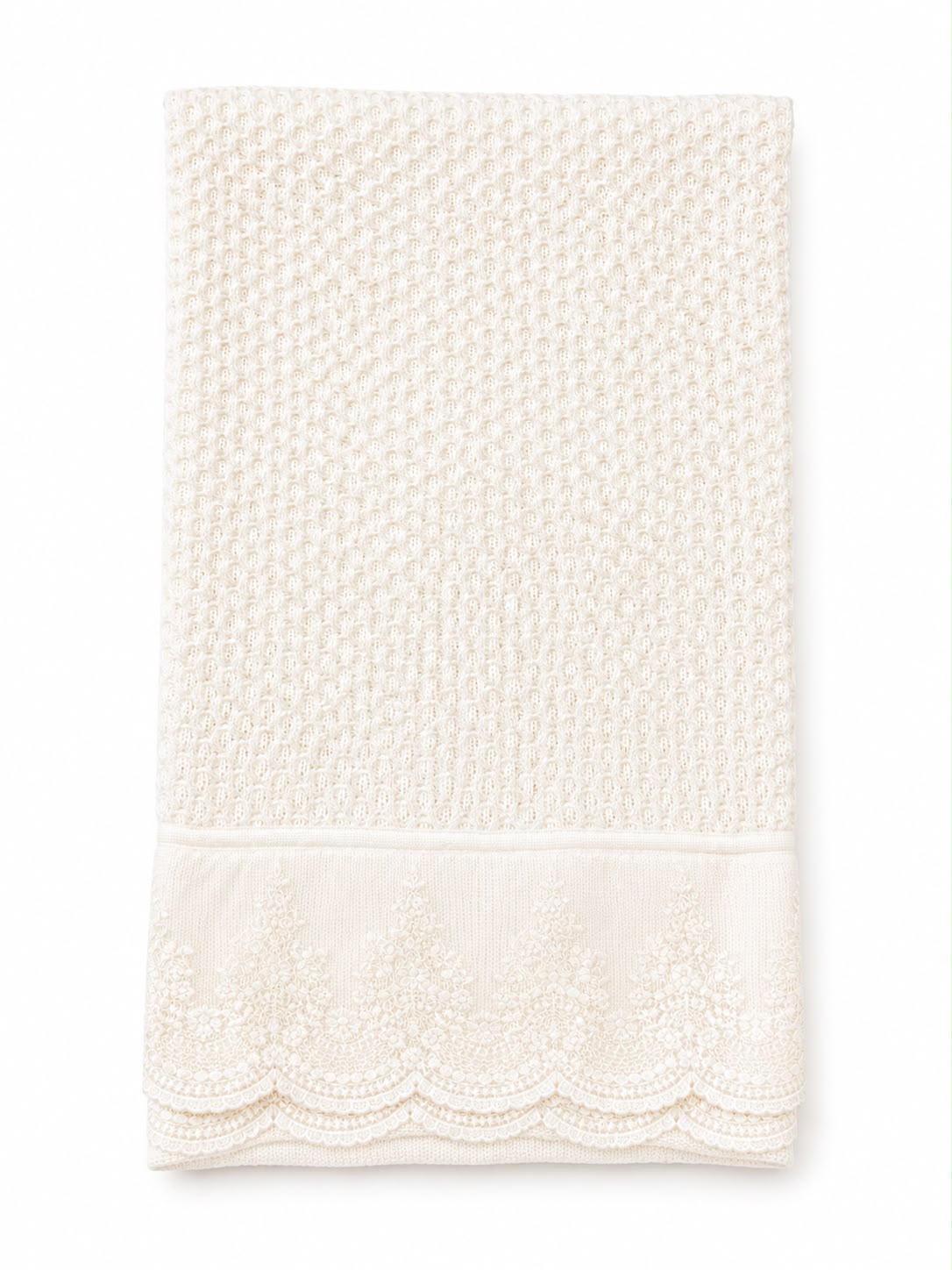 Coperta in Pura Lana Det. Pizzo - Marlù