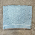 Copertina azzurro con rifiniture beige - Marlù