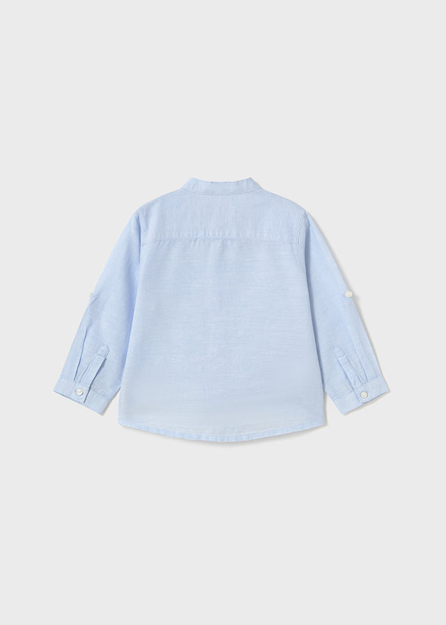 Camicia coreana azzurra - Majoral