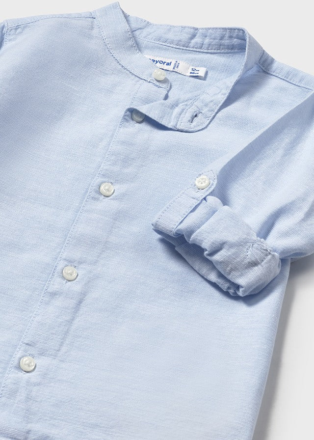 Camicia coreana azzurra - Majoral