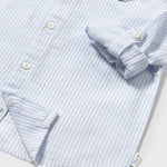 Camicia rigata azzurra - majoral