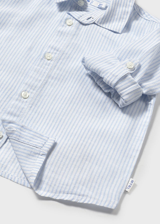 Camicia rigata azzurra - majoral