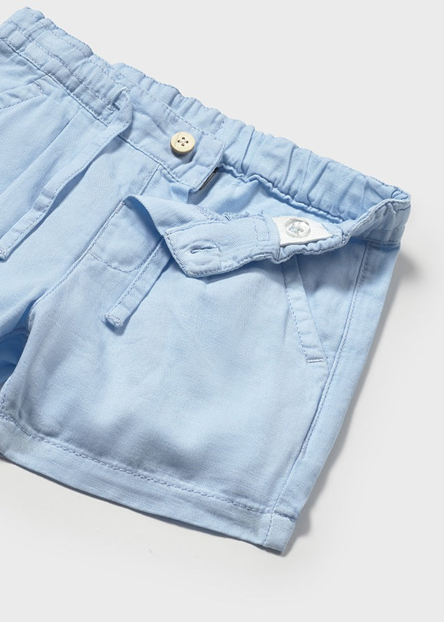 Pantaloncini lino azzurri - majoral