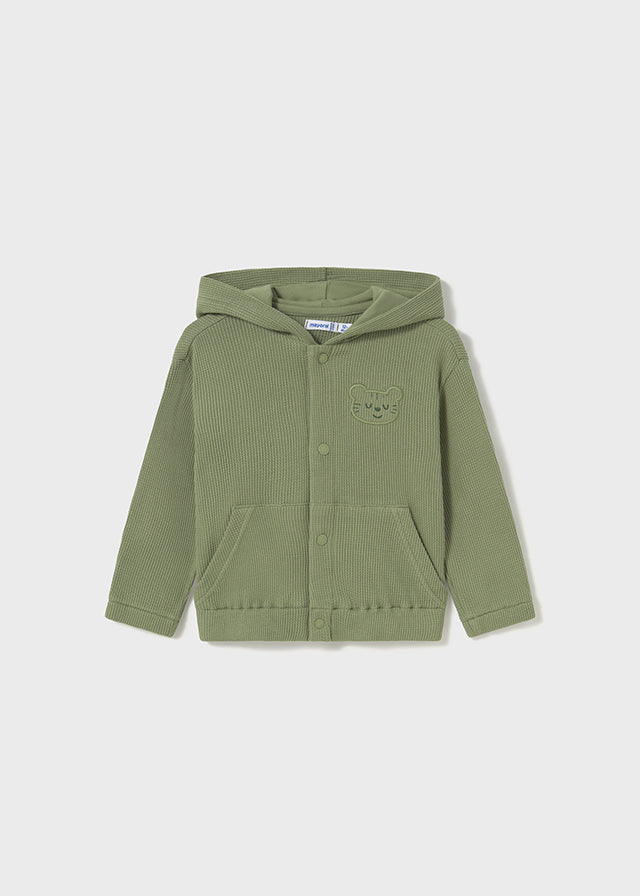 Felpa con cappuccio verde - majoral