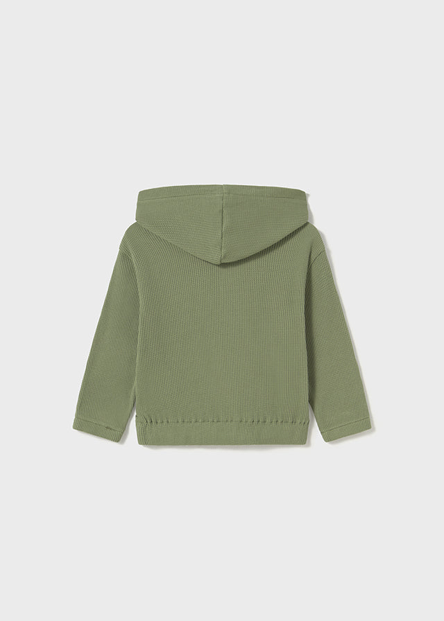 Felpa con cappuccio verde - majoral