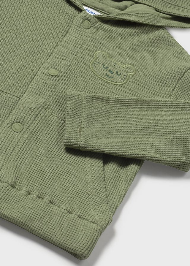 Felpa con cappuccio verde - majoral