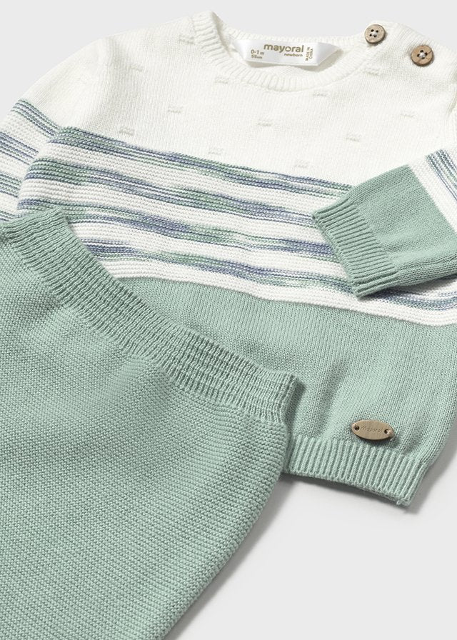 Completo 2 pezzi lungo estivo verde menta - Majoral