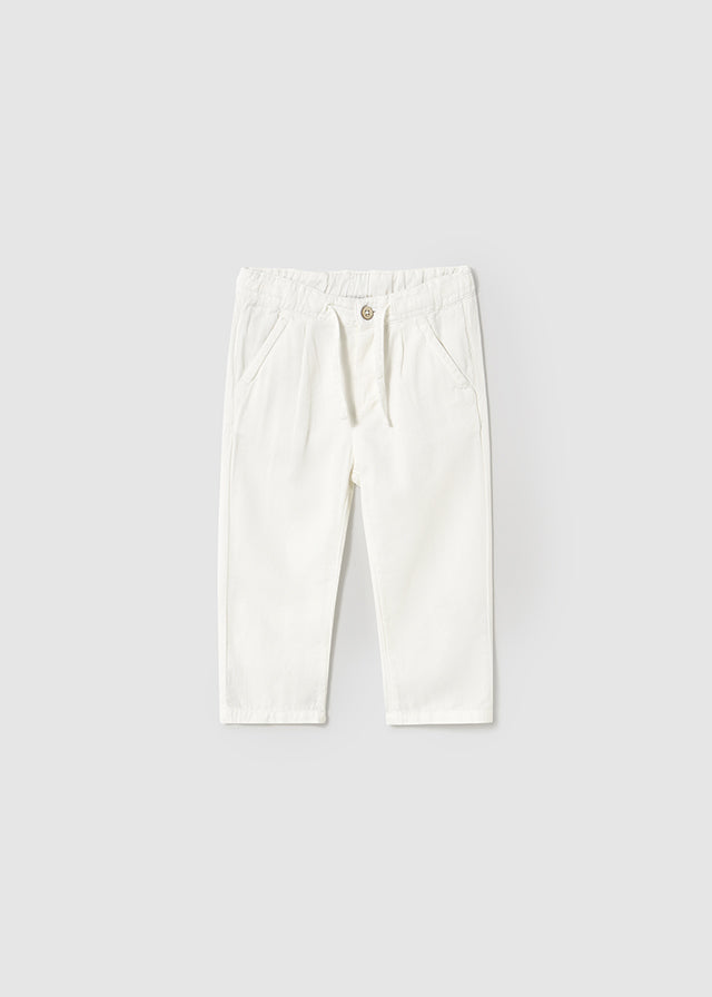 Pantalone lino bianco - majoral
